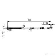 Тормозной шланг BOSCH 1193508822 TDAT9UJ BH1 880 1987481988 - Изображение 3