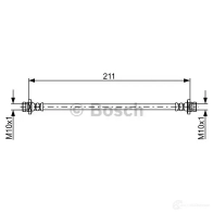 Тормозной шланг BOSCH NSRCAWI BH17 39 1987481855 Suzuki Baleno (EG) 1 Универсал 1.6 i 16V (SY416) 98 л.с. 1996 – 2002