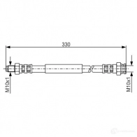 Тормозной шланг BOSCH SR9KFLW 1987481124 Fiat Doblo (119, 223) 1 Минивэн 1.2 Ex 16V 80 л.с. 2001 – 2006 BH 1016