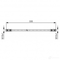 Тормозной шланг BOSCH BH140 3 TY01QQ Volkswagen Amarok (2H) 1 Пикап 2.0 TSI 160 л.с. 2010 – 2025 1987481517