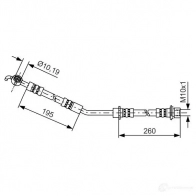 Тормозной шланг BOSCH BH12 95 354505 1987481407 DQJUB