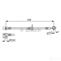 Тормозной шланг BOSCH BH18 58 355067 5F9XX 1987481974 - Изображение 2