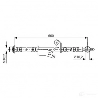 Тормозной шланг BOSCH 1987481641 BH 1525 VV1Y38 Toyota Corolla (E150) 10 Седан 1.3 3 101 л.с. 2007 – 2025