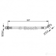 Тормозной шланг BOSCH Lexus IS (XE10) 1 Универсал YT370HG 1987481903 B H1787