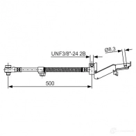 Тормозной шланг BOSCH BH5 09 Chrysler Voyager 3 (GS) 1995 – 2000 EUPSYLU 1987476865