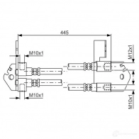 Тормозной шланг BOSCH Z8WOMV 354901 BH169 2 1987481808 - Изображение 3