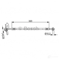 Тормозной шланг BOSCH 354963 1987481870 BH175 4 SB9XI - Изображение 2