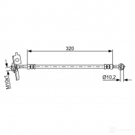 Тормозной шланг BOSCH 354963 1987481870 BH175 4 SB9XI - Изображение 3