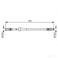 Тормозной шланг BOSCH 0RA6IS2 Volvo S60 1 (384) Седан 2.4 D 163 л.с. 2005 – 2009 BH1 379 1987481493