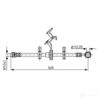 Тормозной шланг BOSCH 354195 1987481077 DPOI6 B H969