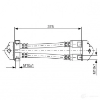 Тормозной шланг BOSCH KYHA2L8 Ford Transit 6 (FD) Автобус 2.3 16V RWD (FB. FC. FA) 146 л.с. 2000 – 2006 BH96 4 1987481072