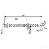 Тормозной шланг BOSCH 353154 NT2UWR BH4 62 1987476781