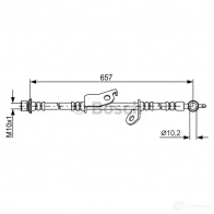 Тормозной шланг BOSCH BH 1672 BLTSN4Y 1987481788 354881 - Изображение 2