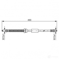 Тормозной шланг BOSCH 1987476607 B H300 YLU1TSN Ford Orion 3 (EA, GAL) Седан 1.4 73 л.с. 1990 – 1993