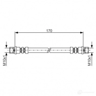 Тормозной шланг BOSCH BH0 09 1987476010 Audi A6 (C5) 2 Седан 1.9 Tdi 115 л.с. 2000 – 2005 1NR8E3