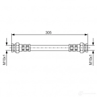 Тормозной шланг BOSCH 1987476678 Peugeot 406 1 (8B) Седан 2.0 HDI 110 109 л.с. 1998 – 2001 0ATJ1 B H371