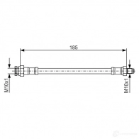 Тормозной шланг BOSCH 1987476416 BH 130 ETLKP Fiat Stilo (192) 1 Хэтчбек 1.6 16V 105 л.с. 2005 – 2006