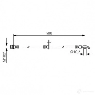 Тормозной шланг BOSCH J5MV0 1987481a36 BH1 924 1193508858 - Изображение 3
