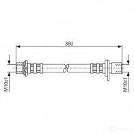 Тормозной шланг BOSCH 353116 1987476726 YP14O8U BH4 19