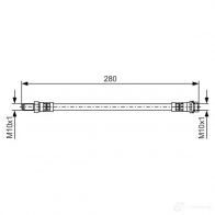 Тормозной шланг BOSCH ZXEMHRG 1987481488 Ford Transit 7 (FM) Грузовик 2.2 TDCi 115 л.с. 2008 – 2014 BH13 74