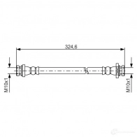 Тормозной шланг BOSCH BH1615 BH144 3 1987481559 Suzuki Swift