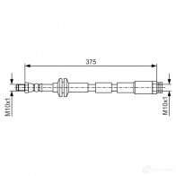 Тормозной шланг BOSCH 1987481b18 N4Y2 9A 1437241054 - Изображение 2