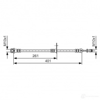 Тормозной шланг BOSCH DDKWH0T 1193508814 1987481980 BH187 2 - Изображение 3