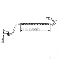 Тормозной шланг BOSCH MORA9CI Hyundai Santa Fe (CM) 2 Кроссовер 2.7 V6 GLS 189 л.с. 2006 – 2009 1987481889 BH1 773