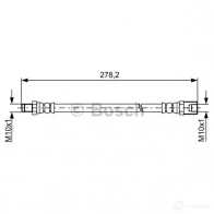 Тормозной шланг BOSCH B H1730 354939 1987481846 HDYSO0J - Изображение 2