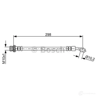 Тормозной шланг BOSCH CJ5FXG 354974 1987481881 BH 1765 - Изображение 2