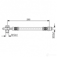 Тормозной шланг BOSCH 1987481082 Audi A8 (D2) 1 Седан 2.5 Tdi Quattro 150 л.с. 1997 – 2000 B H974 VI0R8