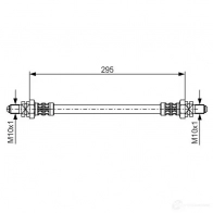 Тормозной шланг BOSCH X14A3 352844 BH10 8 1987476382