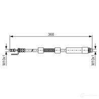 Тормозной шланг BOSCH 1987476059 Ford Transit Connect 1 (P65, P70, P80) Фургон 1.8 Di 75 л.с. 2002 – 2013 BH03 4 ZMOESA