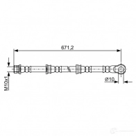 Тормозной шланг BOSCH 355058 1987481965 QGFF4 BH18 49 - Изображение 4