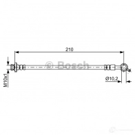 Тормозной шланг BOSCH 1987481829 B H1713 354922 XMF4ZMM - Изображение 2