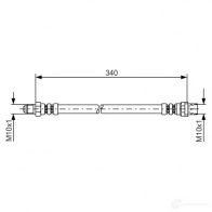 Тормозной шланг BOSCH Mercedes Vario (810DT) 1 Одноосный тягач 4.2 618 D (6699. 6699) 177 л.с. 2006 – 2024 BH9 72 AFGNBP 1987481080