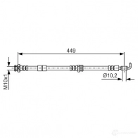 Тормозной шланг BOSCH 849EU 354815 BH160 6 1987481722 - Изображение 3