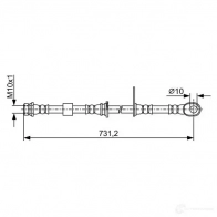 Тормозной шланг BOSCH 1987481957 B H1841 CGOEU 355050 - Изображение 5