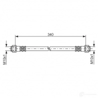 Тормозной шланг BOSCH Mercedes A-Class (W168) 1 1997 – 2004 1987476118 80C1ZP4 BH7 21