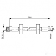 Тормозной шланг BOSCH GF8IY 352812 BH10 2 1987476337