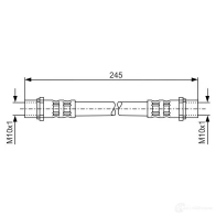 Тормозной шланг BOSCH Opel Astra (G) 2 Хэтчбек 2.0 DTI 16V (F08. F48) 101 л.с. 1999 – 2005 H1991 1987476904 BH5 48