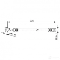 Тормозной шланг BOSCH 1987476394 0N9CL BH8 68 Opel Meriva (A) 1 Минивэн 1.7 CDTI (E75) 100 л.с. 2003 – 2010