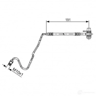 Тормозной шланг BOSCH BH 1421 C21T17P Volkswagen Polo (9A4, 9A2, 9N2) 4 Седан 1.9 TDi 101 л.с. 2002 – 2024 1987481537