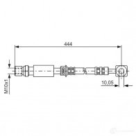 Тормозной шланг BOSCH Saab 9-5 (YS3E) 1 Универсал 2.2 TiD 120 л.с. 2002 – 2009 1987476975 B H617 QC35IYE