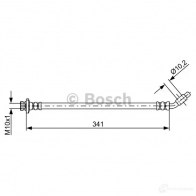 Тормозной шланг BOSCH 354933 BH17 24 PDAE3F3 1987481840 - Изображение 2