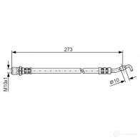 Тормозной шланг BOSCH B H776 3Q19E Toyota Avensis (T250) 2 Седан 2.0 (AZT250) 147 л.с. 2003 – 2008 1987476212