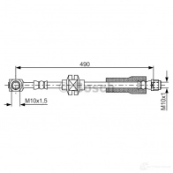 Тормозной шланг BOSCH 354902 1987481809 PIY5O BH16 93 - Изображение 2