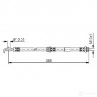 Тормозной шланг BOSCH BH7 18 1987476110 H1949 Mazda 323 (BJ) 6 Хэтчбек 1.4 72 л.с. 2001 – 2004