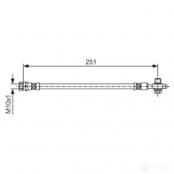 Тормозной шланг BOSCH BH19 15 1193508852 1987481a27 PWZ8K - Изображение 6