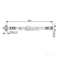 Тормозной шланг BOSCH 1987476648 353044 BH 341 AO19F - Изображение 6